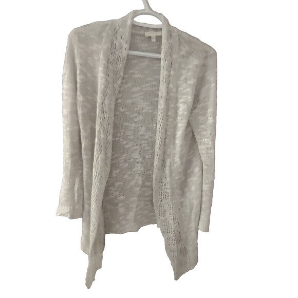 Eileen Fisher Cardigan Lacey Open Knit Lightweight Size PP Linen Blend - Picture 1 of 9